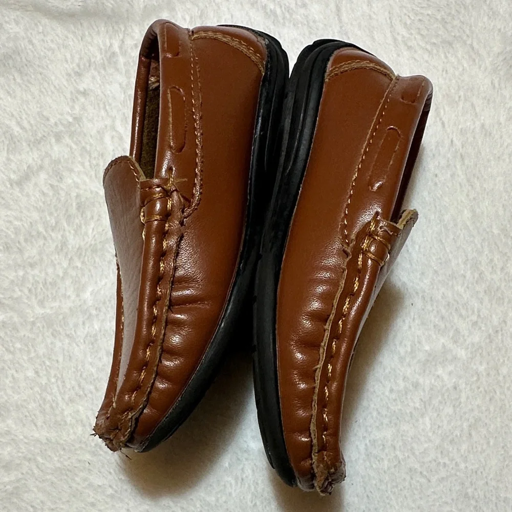 Baby Boys Josmo Brown Leather Loafers size 6